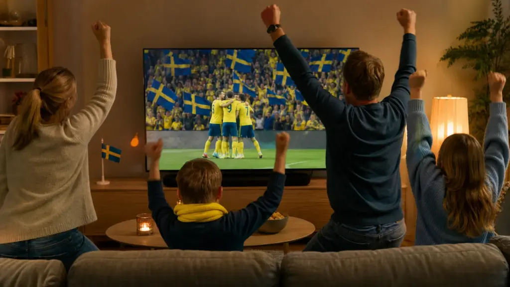 När spelar Sverige fotboll – landskamp med svenska herrlandslaget på tv i vardagsrummet – Bästa IPTV